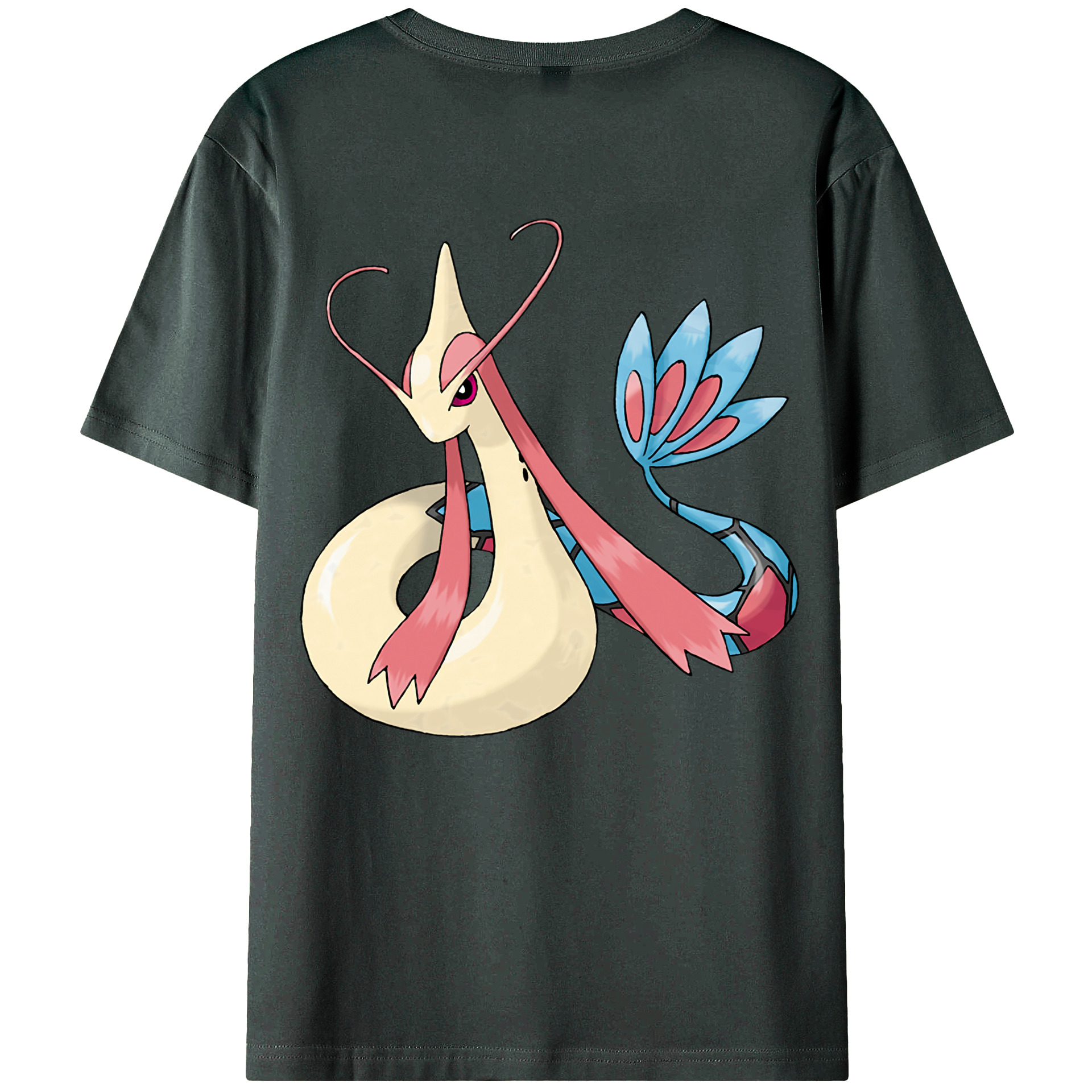（画像用） ポケットモンスター Pokémon 綿100％ メンズ半袖Tシャツ（バックプリント） 通気性